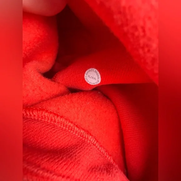 Lululemon Scuba Oversized 1/2 Zip Hoodie Autumn Red - Picture 7 of 8